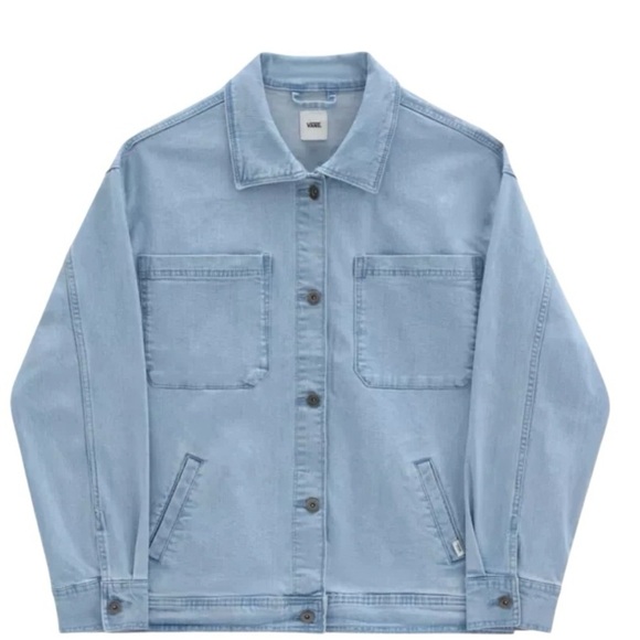 VANS SURF SUPPLY 'LEILA' WOMEN'S DENIM JACKET - WATER WASH Size M - Picture 1 of 14